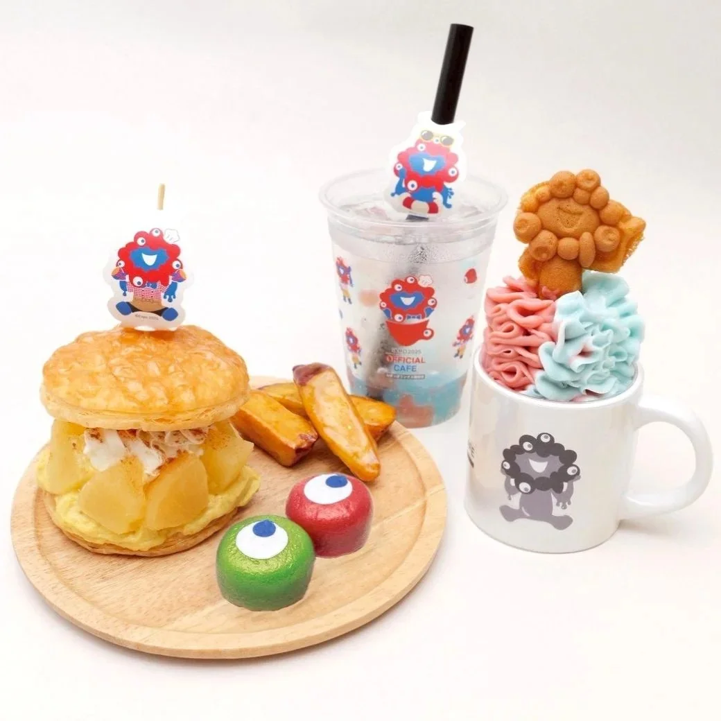 プレートBのミャクミャクおいもスイーツプレートの実物写真