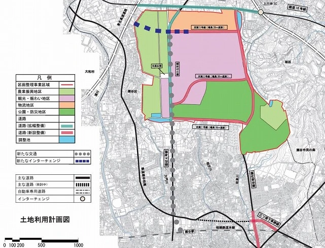 上瀬谷土地利用計画図
